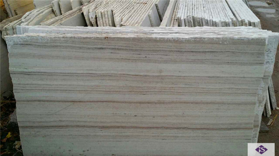 Natural Gemstone Polished White Crystal Black Wood Marble for Decoration Building