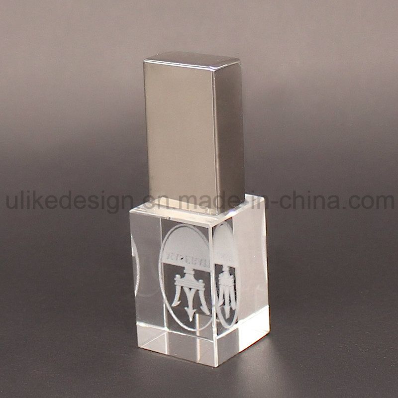 3D Logo Printing Crystal USB Flash Drive (UL-C005)