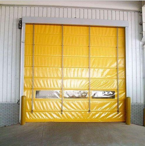 Soft PVC Curtain Roller Shutter High Speed Stacking Door