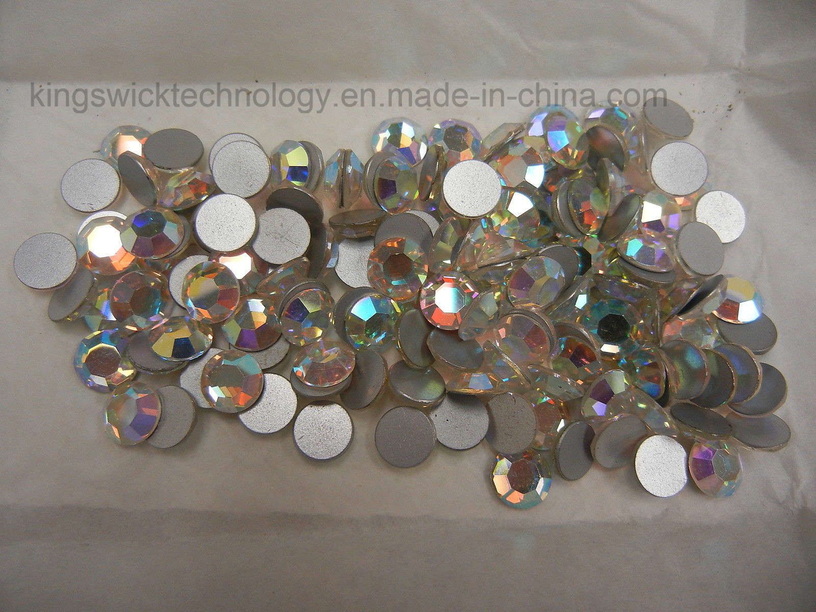 1440PCS 4mm Flatback Crystal Aurore Boreale Ss16 Clear No Hotfix