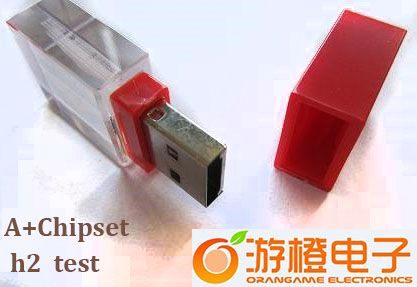 Red Cap Transparent Crystal USB Flash Drive (OM-C103)