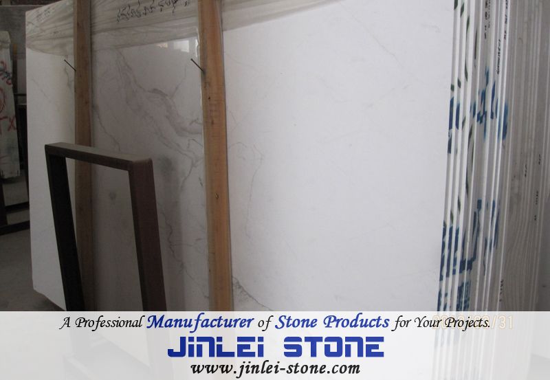 Natural White Marble Slab Floor Tile for Decoration and Countertop