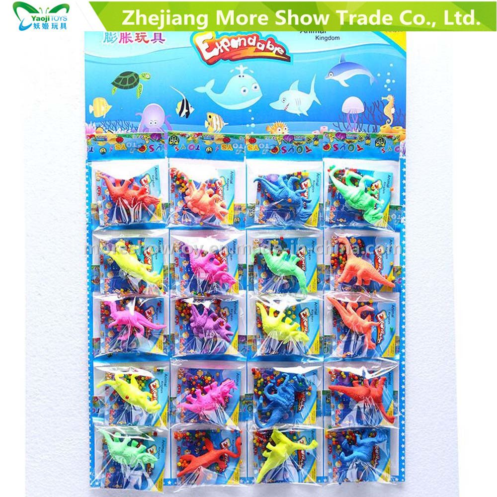 20PCS Colorful Crystal Soil with Growing Dinasour Water Growing Toys