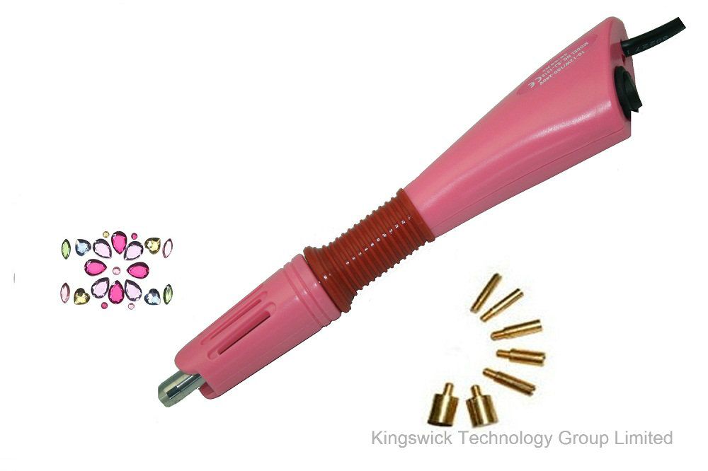 Applicator Wand Heat Gun for Hot Fix Hotfix Rhinestone Crystal Tool- Au Plug