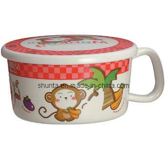 100% Melamine Tableware-Kid's Mug W/ Cover Household Tableware Heat Resistant/Melamine Tableware (BG621S)