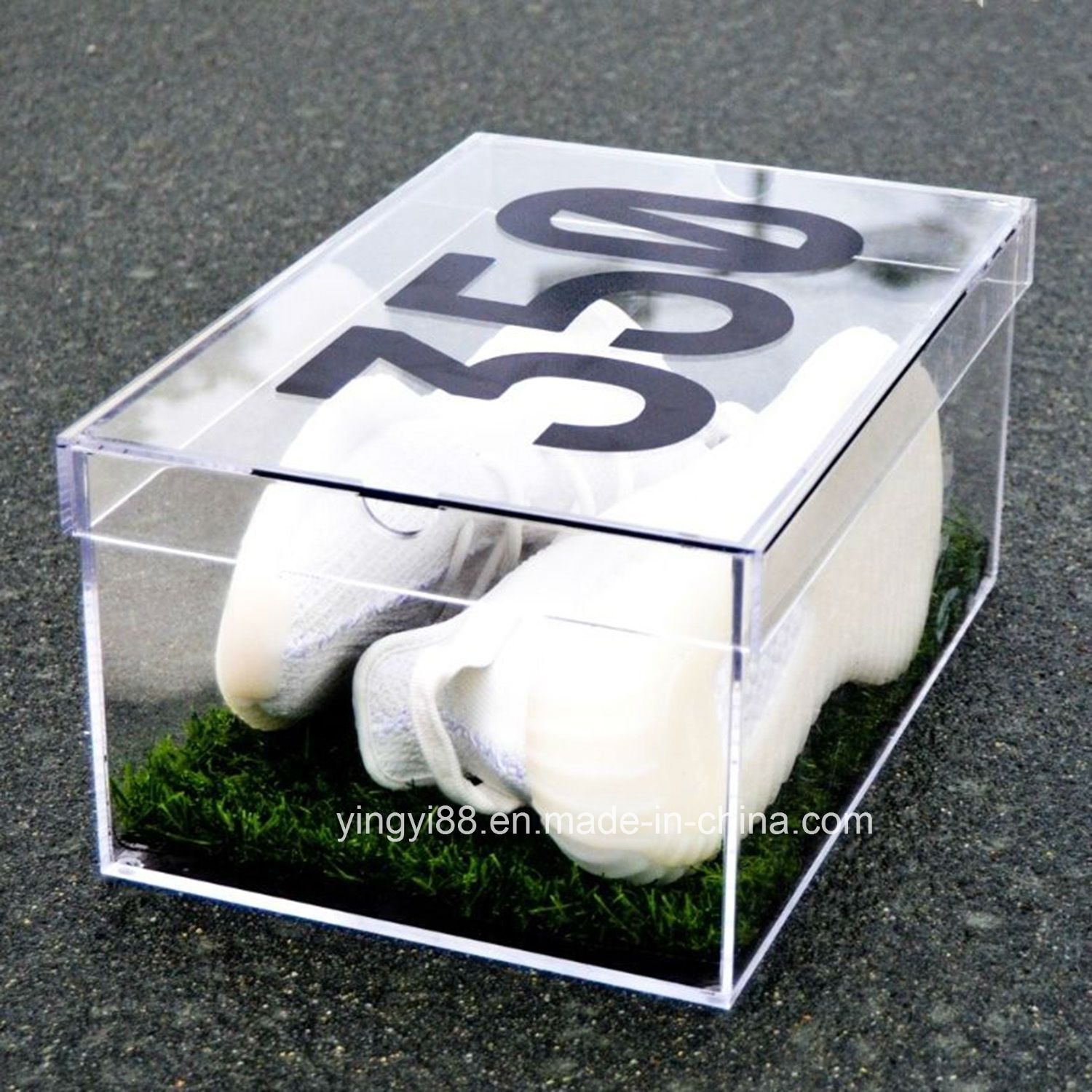 Large Crystal Clear Stackable Acrylic Shoe Display Box