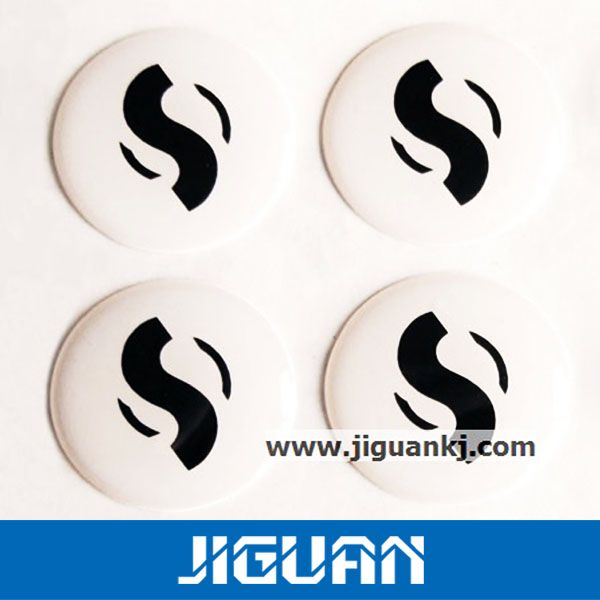 as Clients Request Custom Die Cut Shape Dome Epoxy Sticker