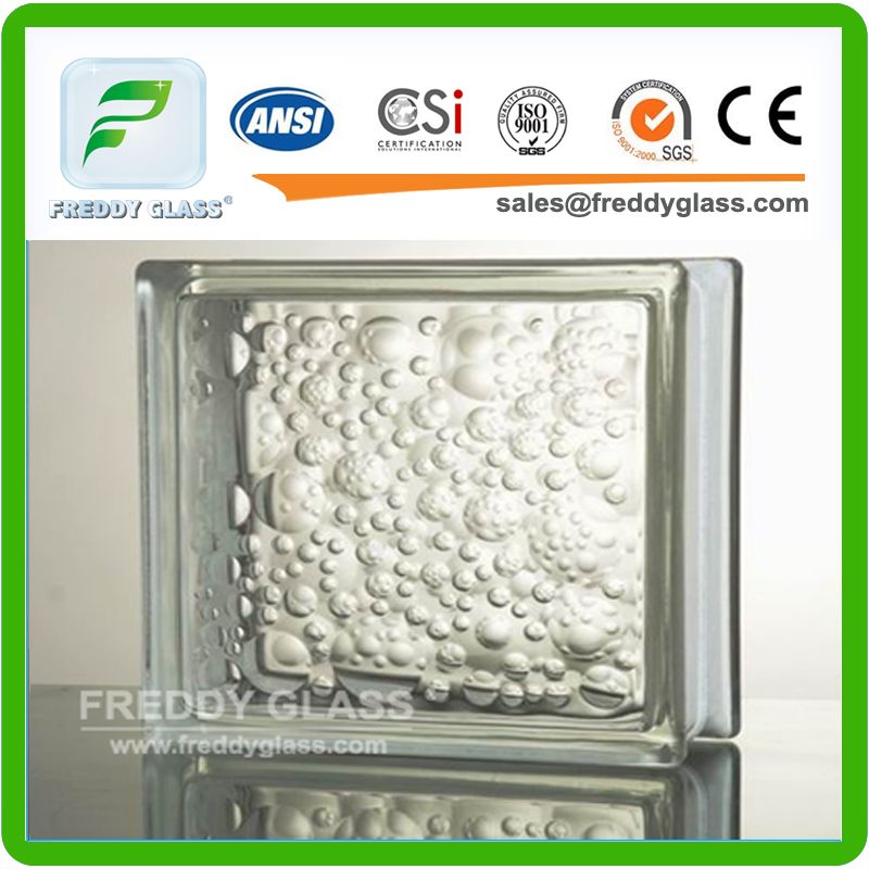 190*190*80mm Water Bubble Glass Block/Glass Brick