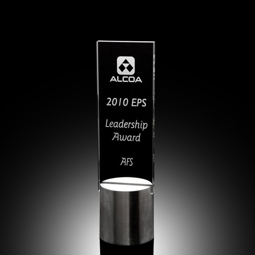 Aluminum Base Vision Glass Award (#30393)