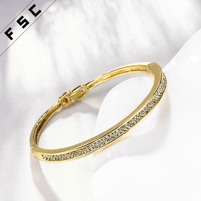 Wholesale Promotional Gift Fashion jewellery Rhinestone Custom Classic Alloy Bracelet