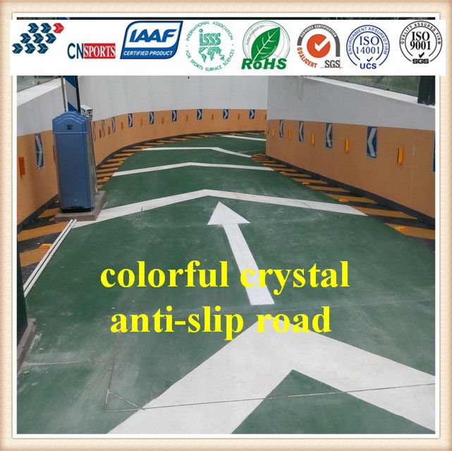 Cn-C05 Anti Slip Road Flooring with Color Crystalline Aggregate