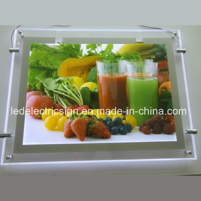 High Quality Single Side Slim LED Crystal Light Box