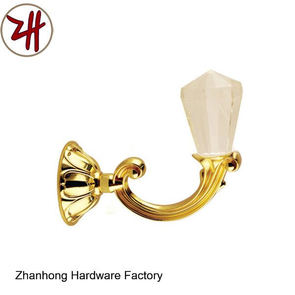 Zinc Alloy Beautiful Window / Curtain Hook with Color Crystal (ZH-8602)