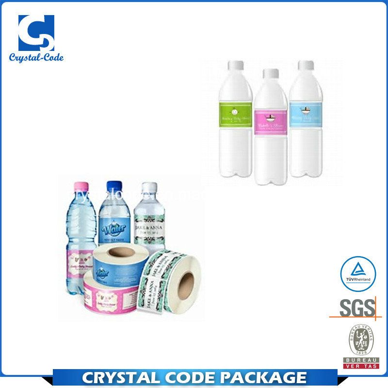 Ecological Colorful Plastic Water Bottle Label Sticker