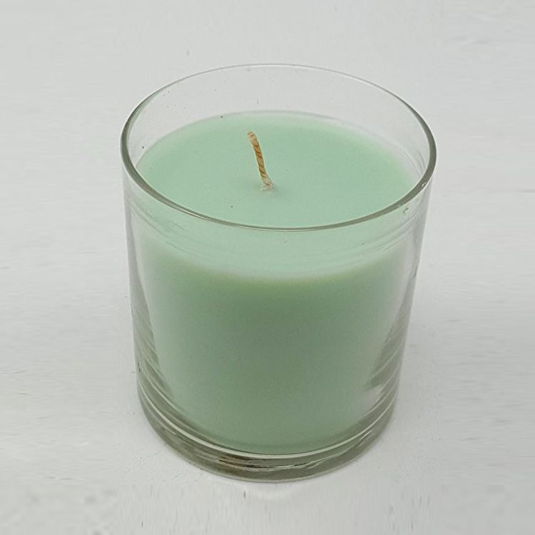 Home Aromatherapy Use Pillar Shaped Crystal Jar Glass Fragrance Candle