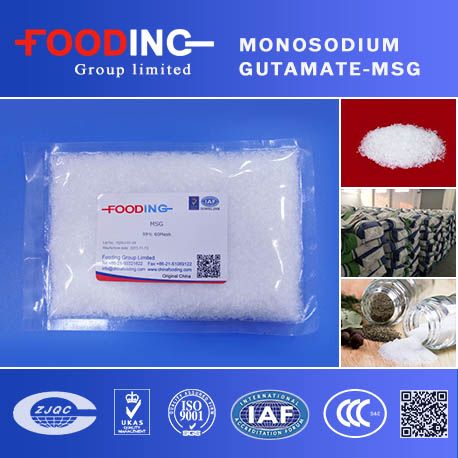 Food Grade 8-100 Mesh 99% Monosodium Glutamate, Super Msg