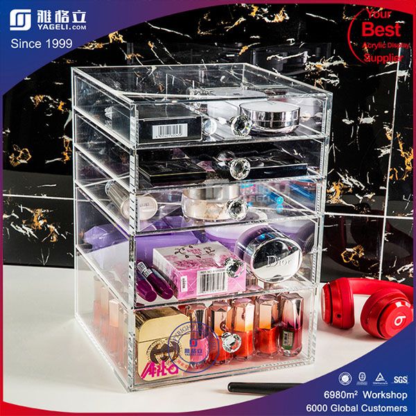 Pop Lucite cosmetic Drawer Organizer