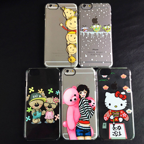 Crystal PC Mobile Phone Cases Cover for iPhone