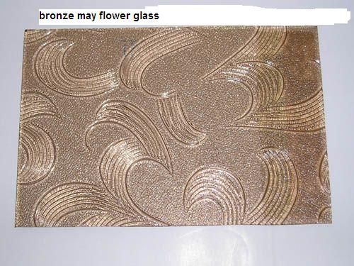 5.5mm Clear/Bronze Brown Mayflower Glass