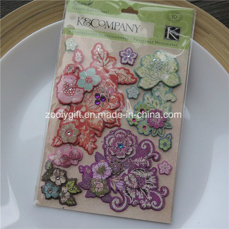 Customize DIY Adhesive 3D Scrapbooking Handmade Paper Craft Glitter   Dimensional Stickers