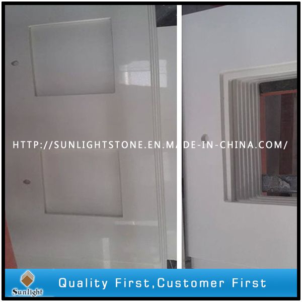 Quartz Stone Countertop, Pure White Artificial Quartz Stone