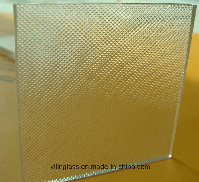 6mm 8mm 10mm Tempered Figured Glass