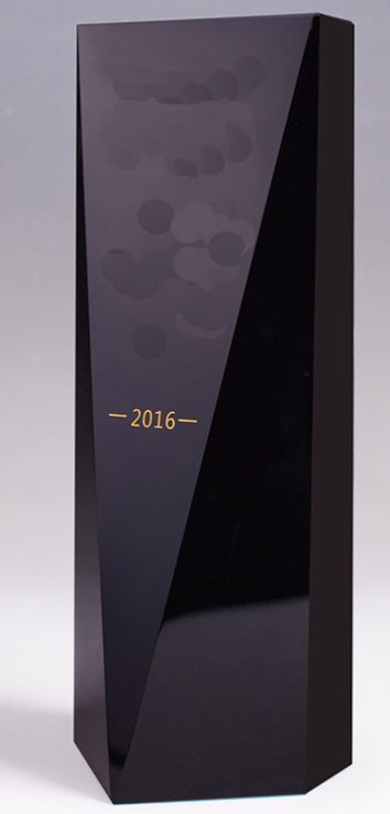 Crystal Glass Trophy (black)