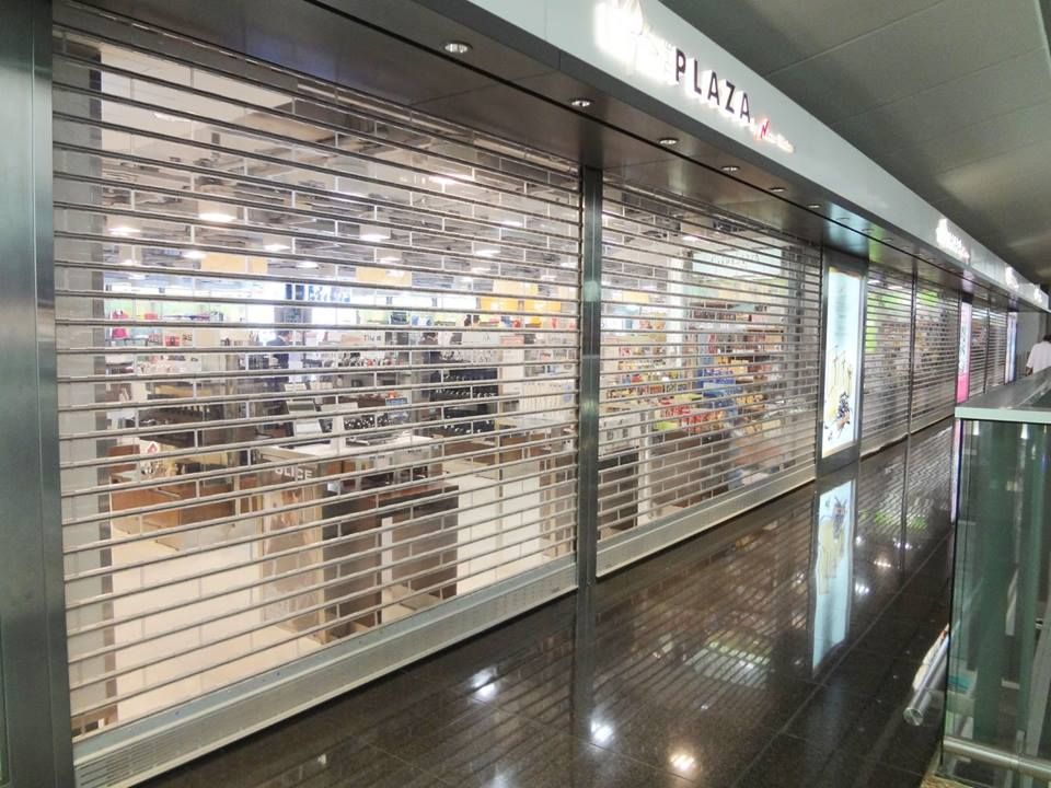 Automatic Commercial Transparent Polycarbonate Roller Shutter Door for Shops, Malls and Architecture