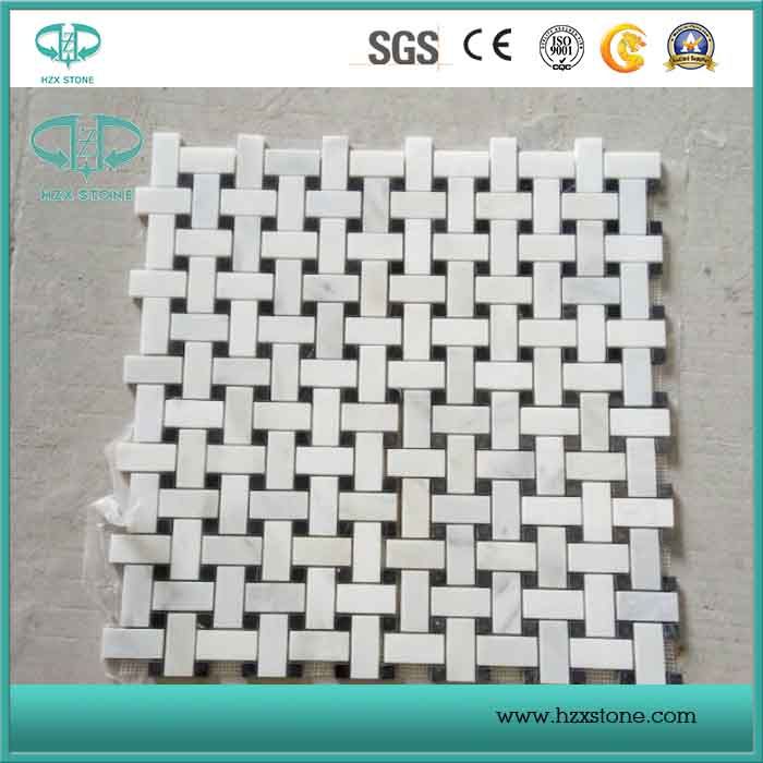 White Marble Mosaic/Glass Mosaic/Crystal White Marble/Art Mosaic for Wall Cladding/Bathroom