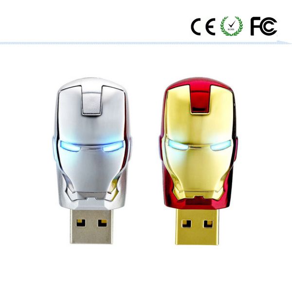 Golden Red Iron Man USB Flash Drive