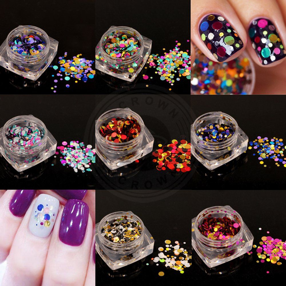 Acrylic Mixed Size Nail Art DIY Paillette Manicure Decoration Flakes