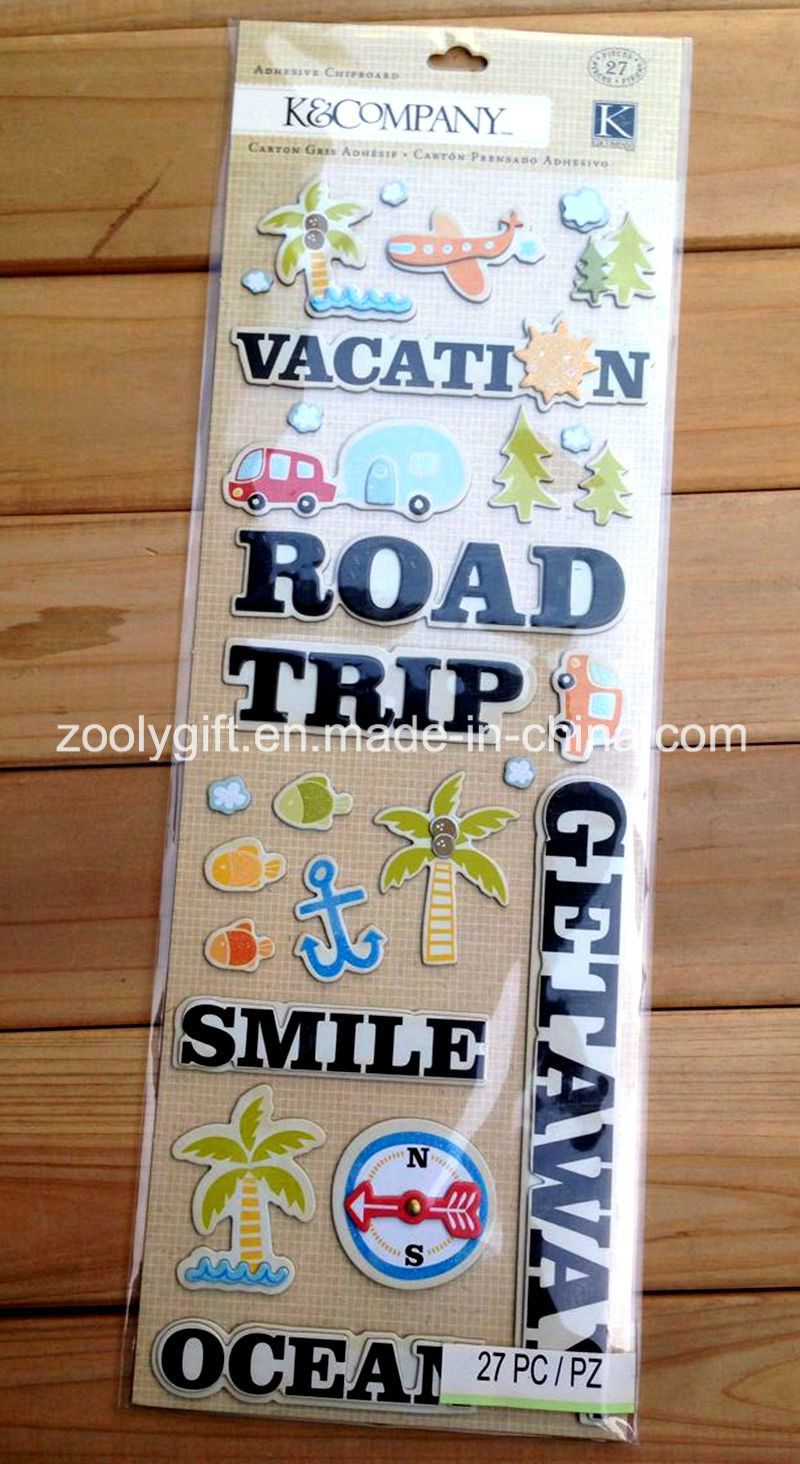 Scrapbook Handmade Paper Craft Travel Adhesive 3D Stickers