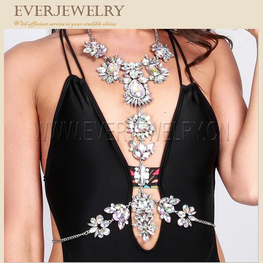 Decoraton Body jewelry with Brilliant Diamond Gem