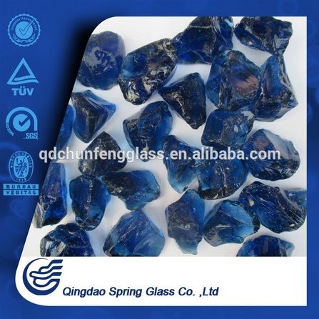 Decorative Dark Blue Clear Glass Crystals