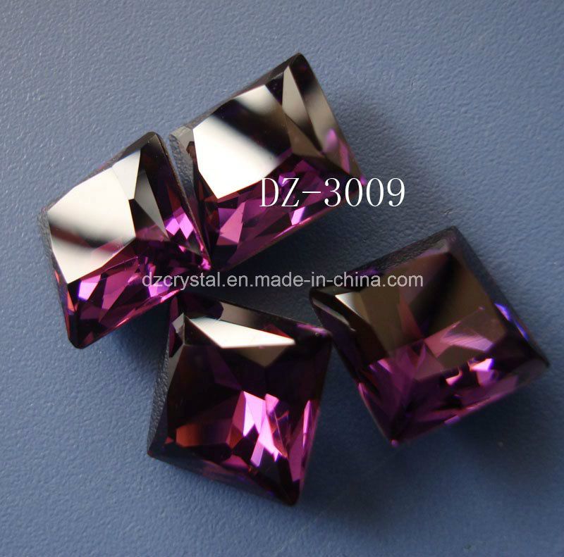 Decorative Jewelry Stone Fashion Square Crystal Fancy Stone