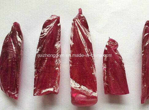 Synthetic 5# Opaque Ruby Rough for jewelry Material