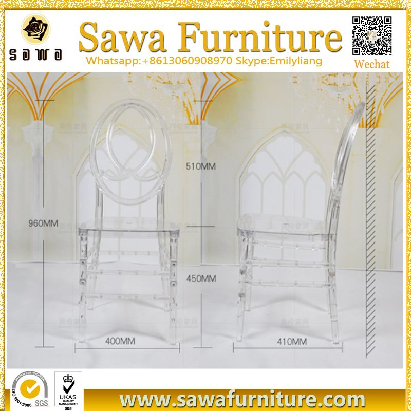 High Quality Transparent Color Resin Phoenix Chair for Sale