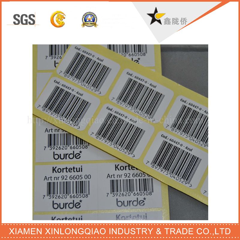 Printed PVC/Paper Decal Self-Adhesive Label Printing Barcode Transparent Sticker