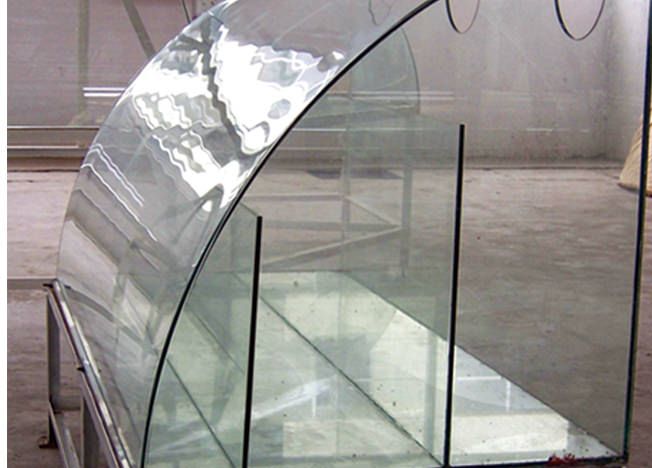 Hot Curved Tempered Glass for Stair Railings