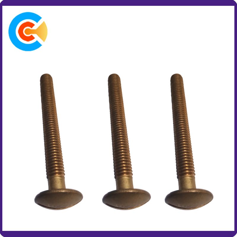 Brass Screw M8X75 Pan Head Slot Screw