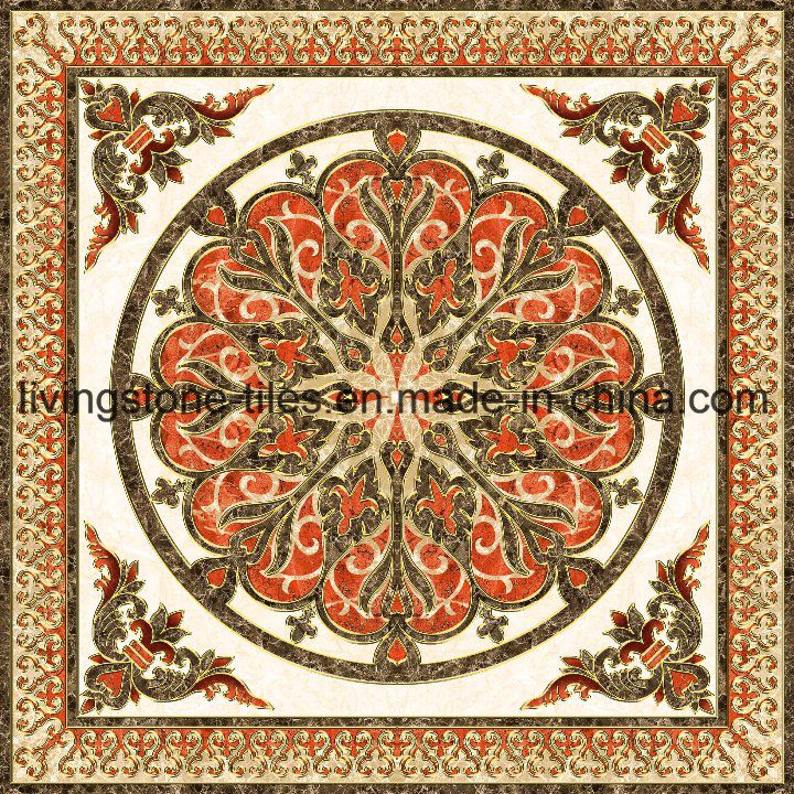 Muslim Style Carpet Puzzle Floor Tiles for Bedroom