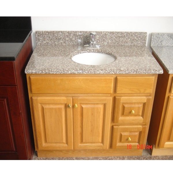 Natural Pink Granite Bathroom Vanity Tops