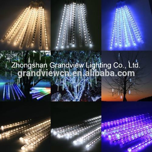 30/50cm LED Meteor Shower Rain Lights 8 Tubes String for Xmas