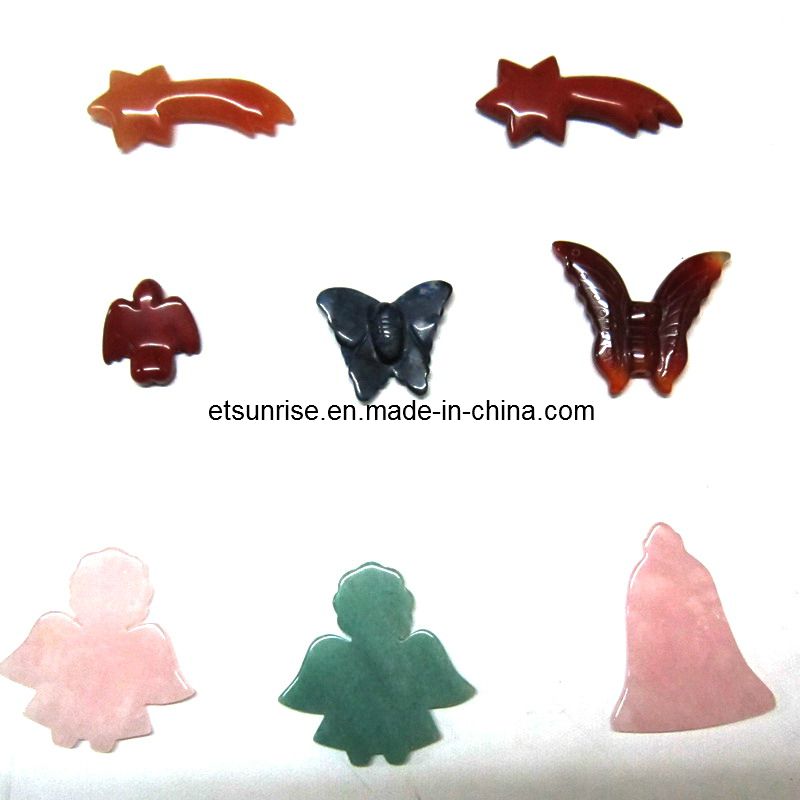 Semi Precious Stone Ang Fashion Animal Carving Statue (ESB01531)