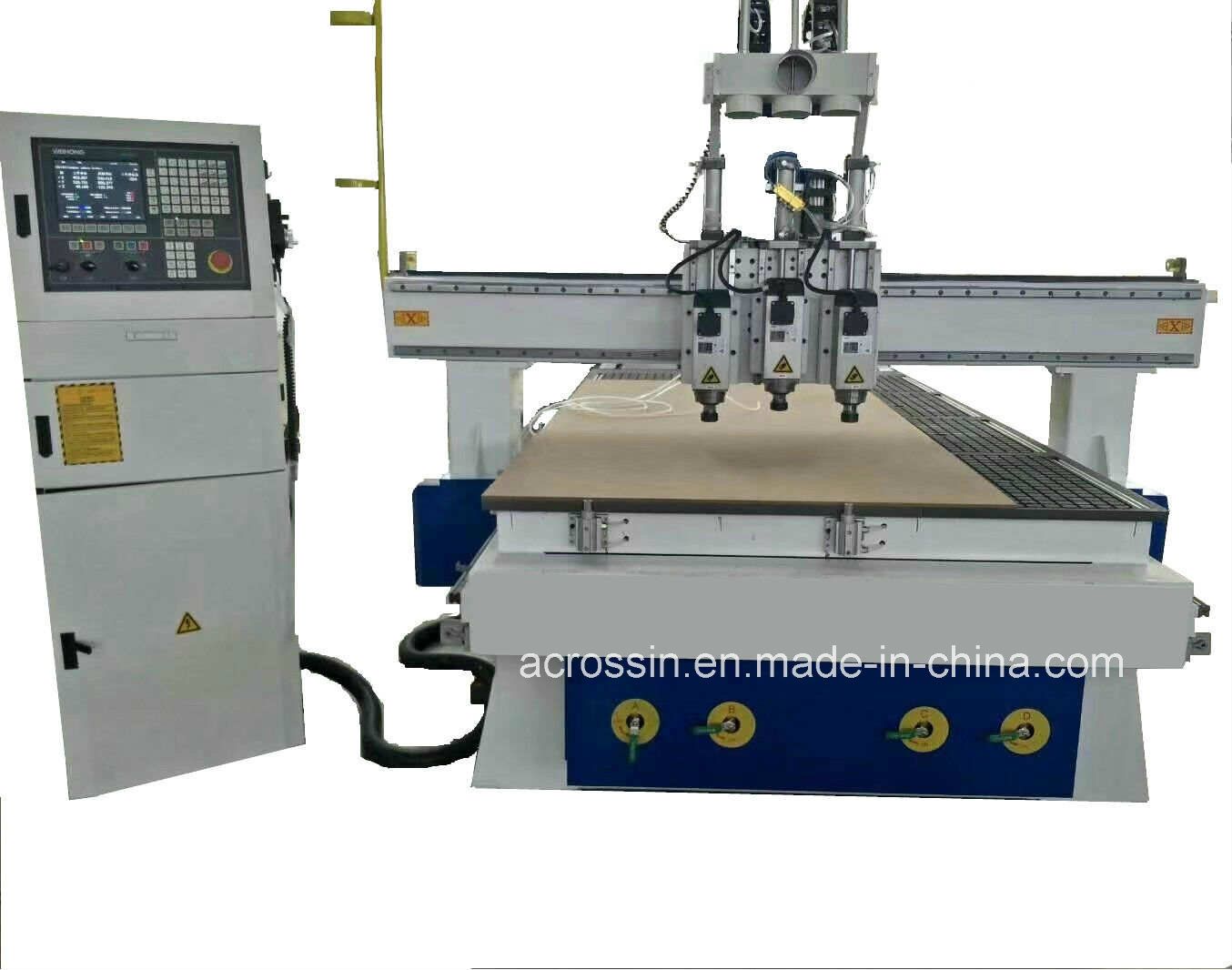 Auto Automatic Change Tool 1325 CNC Carving Router Machine with Pneumatic Multi Process for Woodworking