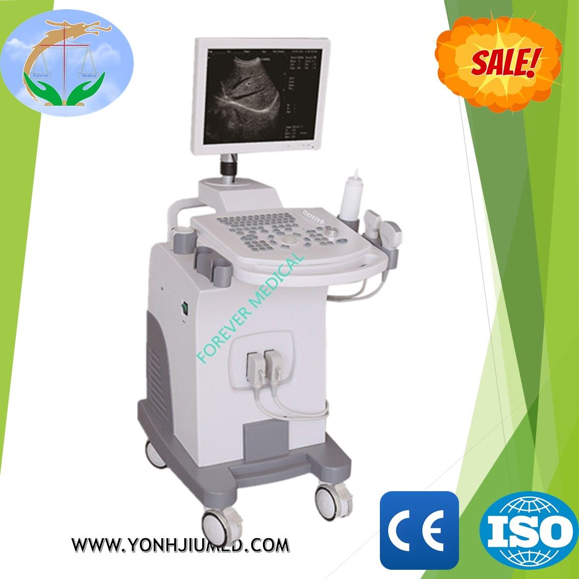 Wonderful Medical Doppler Trolley Ultrasound Similar with Mindray