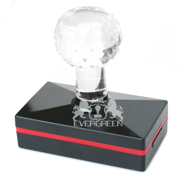 Crystal Handle Flash Stamps 40*60mm