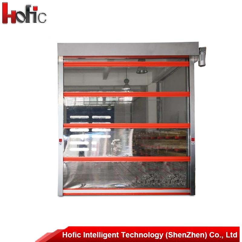 Soft PVC Fabric High Speed Rapid Rolling Shutter Opening Warehouse Door