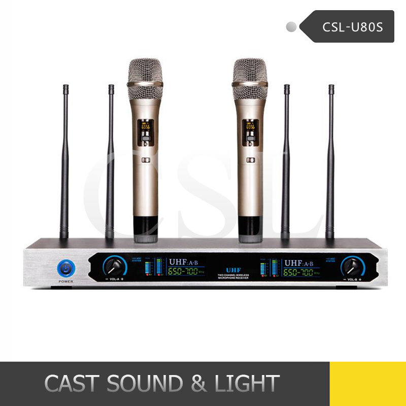 150m Receiver Range Karaoke UHF Wireless Microphone