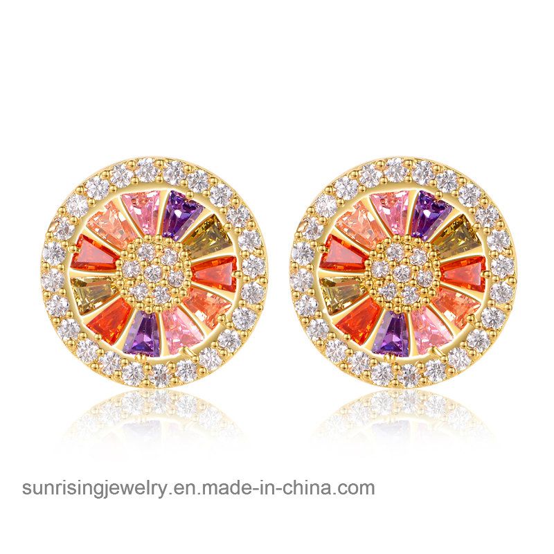 Fashion Imitation Jewelry Earrings with Different Colors Crystal